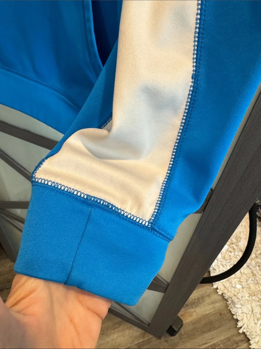 Nike Men’s Bright Blue Hoodie with White Swoosh